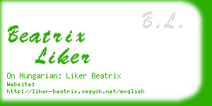 beatrix liker business card